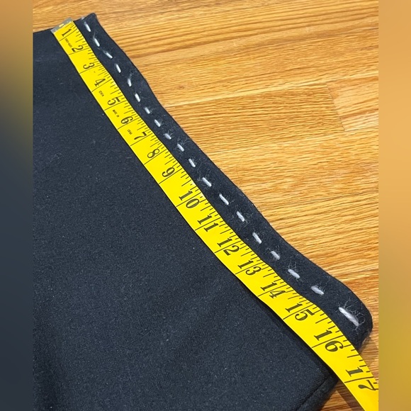 Black Sandra Angelozzi wool blend A-line skirt, Size 40 - Picture 5 of 8